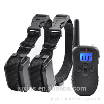 Petrainer PET998DR-BL2 Electric Shock 300M Back Light Remote Pet Training Collar For 2 Dogs